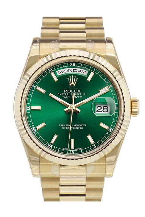 rolex day date 36 green review|Rolex Day-Date president 36mm.